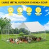 Large Metal Chicken Coop Upgrade Tri-Supporting Wire Mesh,Walk-in Poultry Cage,Waterproof & Anti-Ultraviolet Cover & Lockable Doors for Outdoor - 2 of 4