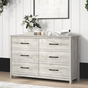 Galano 6-Drawer Dresser with Interlock Safety 47.2" W x 15.7" D x 31.3" H - 1 of 4