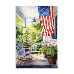 Stupell Industries Patriotic Summer Porch, 10" x 15" - 1 of 4