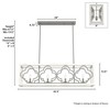 Hunter 9" Gablecrest Ceiling Light Painted Concrete Finish 4-Bulb Chandelier for Rustic and French Country Decor - 4 of 4