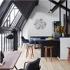 LuxenHome Silver and Gray Abstract Round Metal Wall Art Decor - 3 of 4