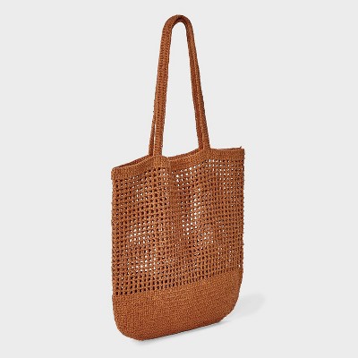 Shade & Shore Netted Crochet Tote Bag - Shade & Shore™ Copper — фото 3