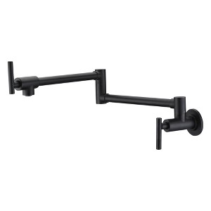 SUMERAIN Pot Filler Faucet Wall Mount Kitchen Faucet Oil Rubbed Bronze, Double-Jointed Swing - 1 of 4