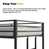 Racxily Sturdy Twin Over Twin Bunk Bed Metal Black for Kids and Adult, Twin Over Twin Bunk Bed with Ladder and Guardrails, Beds for Bedroom - 4 of 4
