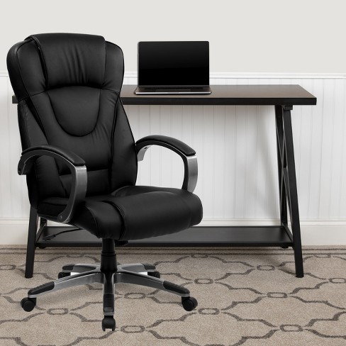 Flash Furniture High Back Black Leathersoft Executive Swivel Office ...