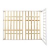GDFStudio Loisada Farmhouse Acacia Wood Queen Bed with Open Slat Headboard - 4 of 4