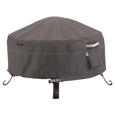 Ravenna Full Coverage Fire Pit Cover Dark Taupe Ravena