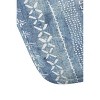 Schatzi Brown Modern Mudcloth Light Memory Foam Bath Rug Blue - Deny Designs: Geometric Microfiber, Machine Washable - 2 of 3
