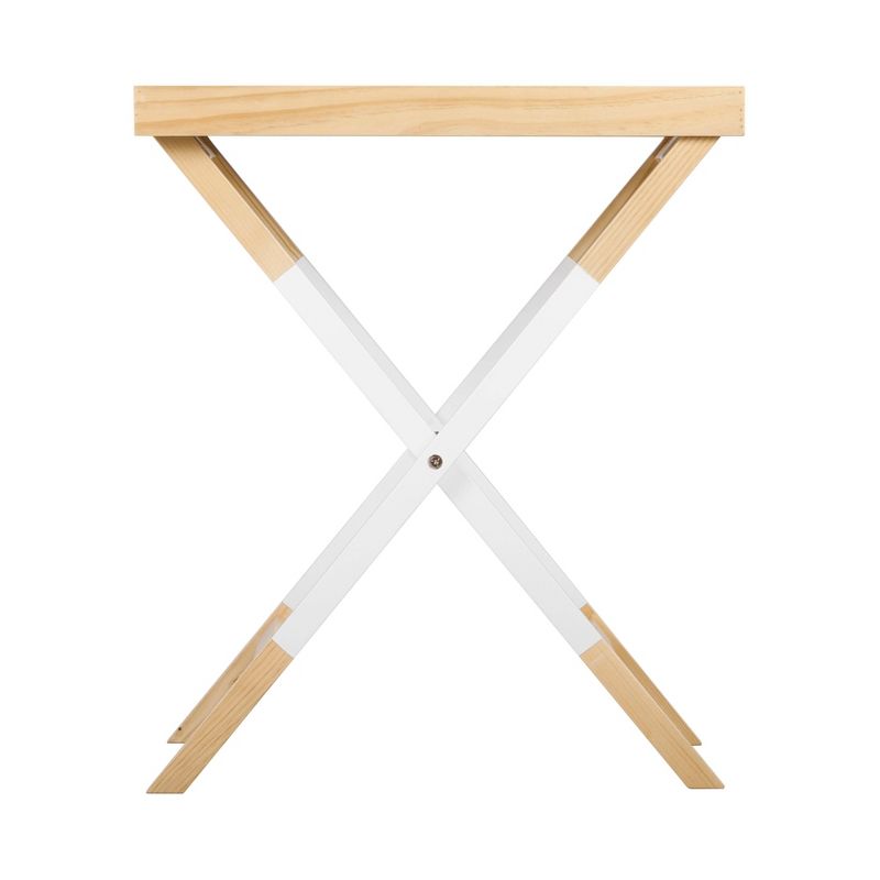Remus Folding Tray Table Oak Brown/White - Universal Expert, 1 of 9