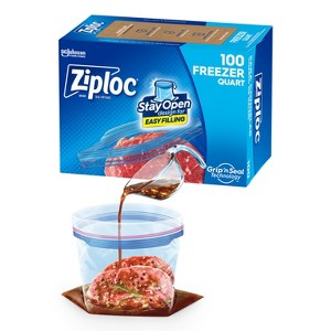 Ziploc Freezer Quart Bags - 1 of 4