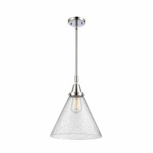 Cone - 1 Light Stem Hung Mini Pendant In Industrial Style-17.13 Inches Tall and 12 Inches Wide - 1 of 1