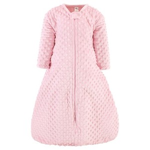 Hudson Baby Infant Girl Plush Sleeping Bag, Sack, Blanket, Lt. Pink - 1 of 2