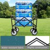 Whisen Minimeetall Multi-use Bag, Collapsible Foldable Wagon Cart with 3pcs Plastic Liner Bag /Cover - 3 of 4