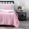 Gulches Pink Polka Dot Summer Quilt - California King, Reversible Microfiber Comforter - 2 of 4