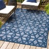 Talaia Neutral Geometric Indoor/Outdoor Area Rug - JONATHAN Y - 4 of 4