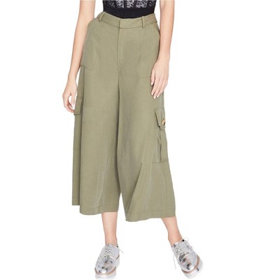 Rachel Roy Womens Wide Leg Casual Cargo Pants