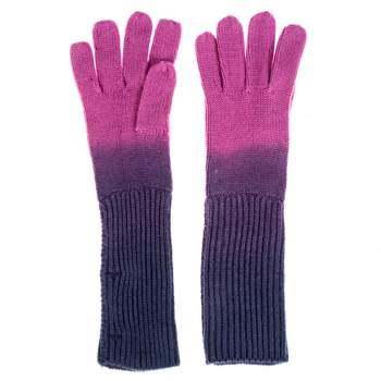 French Connection Ombre Design Mid Arm Elongated Gloves For Winter
