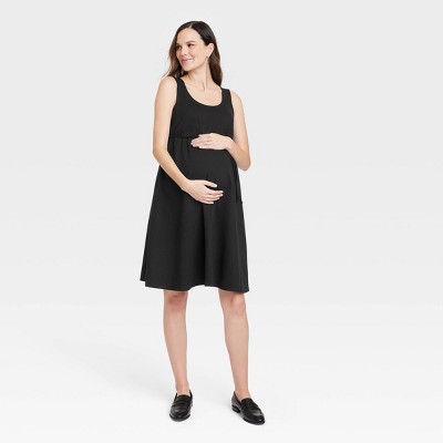 Ponte Maternity Tank Dress - Isabel Maternity by Ingrid & Isabel™ Black