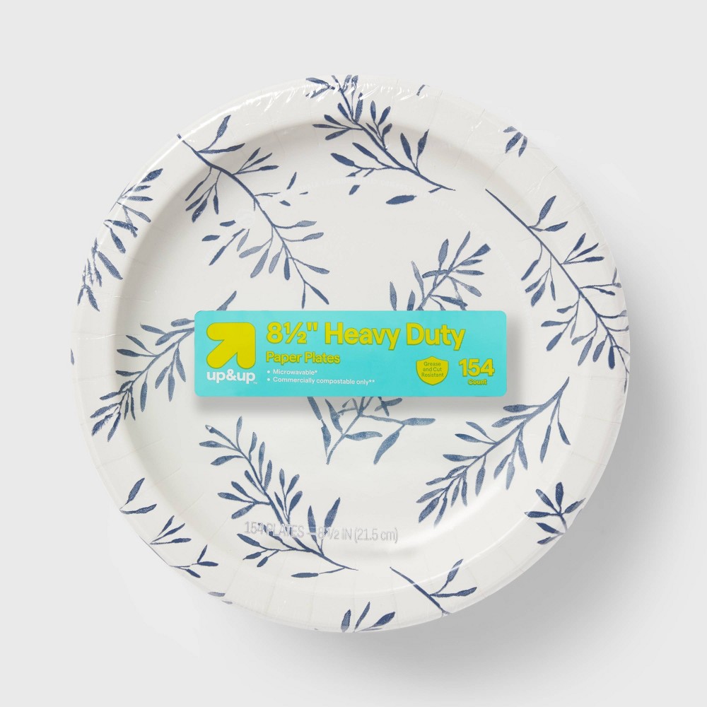 Botanical Leaf Paper Plates 8.5" - 154ct - up&up™