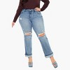 KanCan Essentials Carrie Mid Rise True Straight Leg Jeans (Plus Size) - 3 of 4