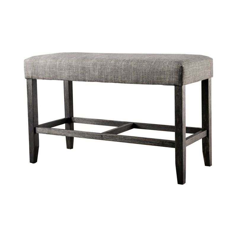 Norelo Upholstered Counter Height Bench Gray - HOMES: Inside + Out, 1 of 6