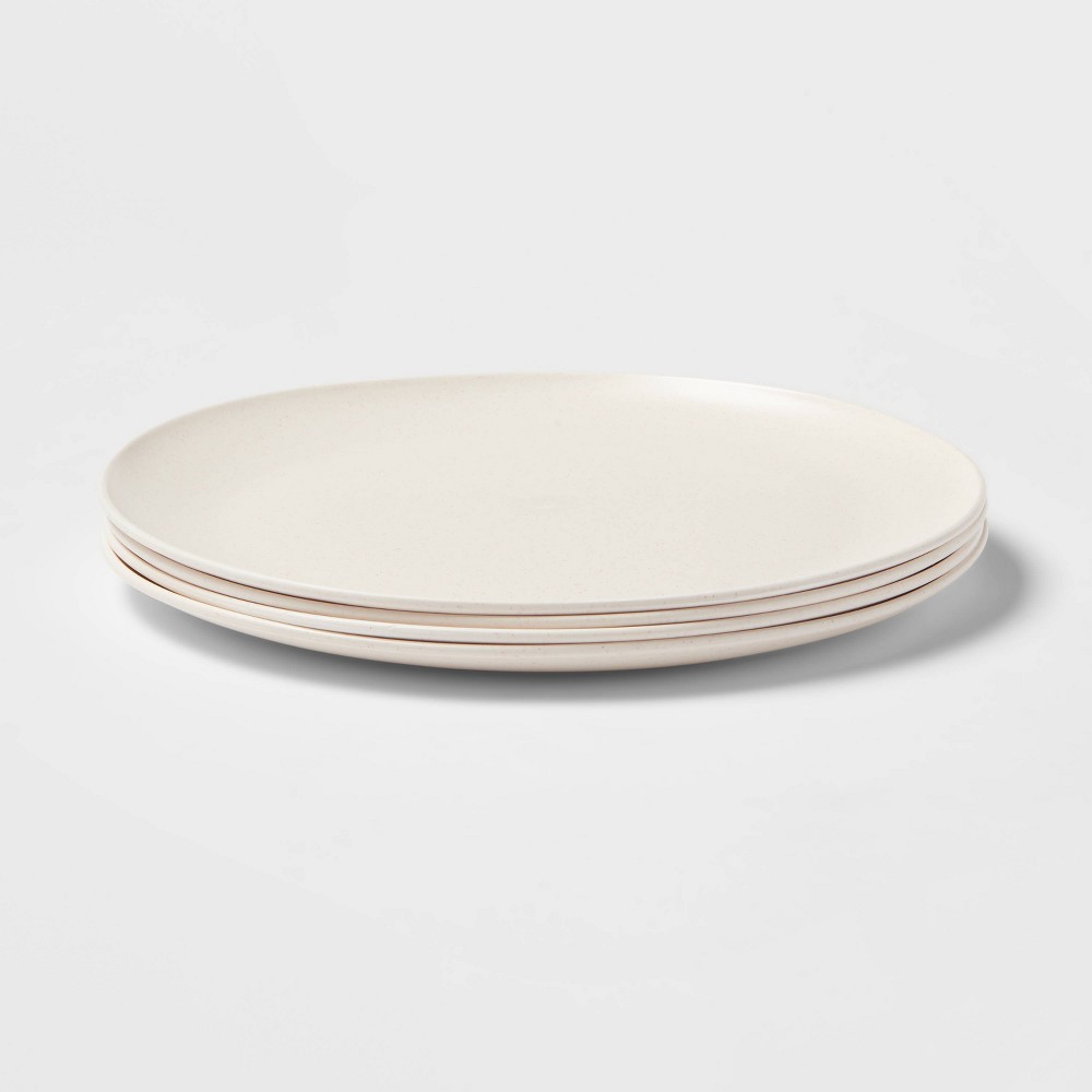 10" 4pk Plastic Redington Dinner Plates White - Threshold
