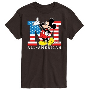 Men's - Disney - Mickey Mouse All-American Flag Short Sleeve Graphic T-Shirt - 1 of 3