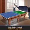 SEVOBAL Table Tennis Accessories 8ft Foldable Ping Pong Conversion Top for Easy Indoor Play, Blue, 50"*26"*3" - 2 of 4
