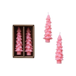 Unscented Tree Shaped Taper Candles, Boxed Set Of 2 - 1 of 2