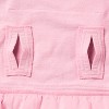 Girls' Adaptive Long Sleeve French Terry Dress - Cat & Jack™ Light Pink - 4 of 4