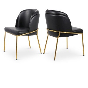 Meridian Furniture,Jagger Vegan Leather Dining Chair, Set of 2 - 1 of 4