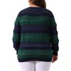 Agnes Orinda Women's Plus Size Casual Long Sleeve Crewneck Lightweight Hollow Knit Pullover Sweaters - 4 of 4