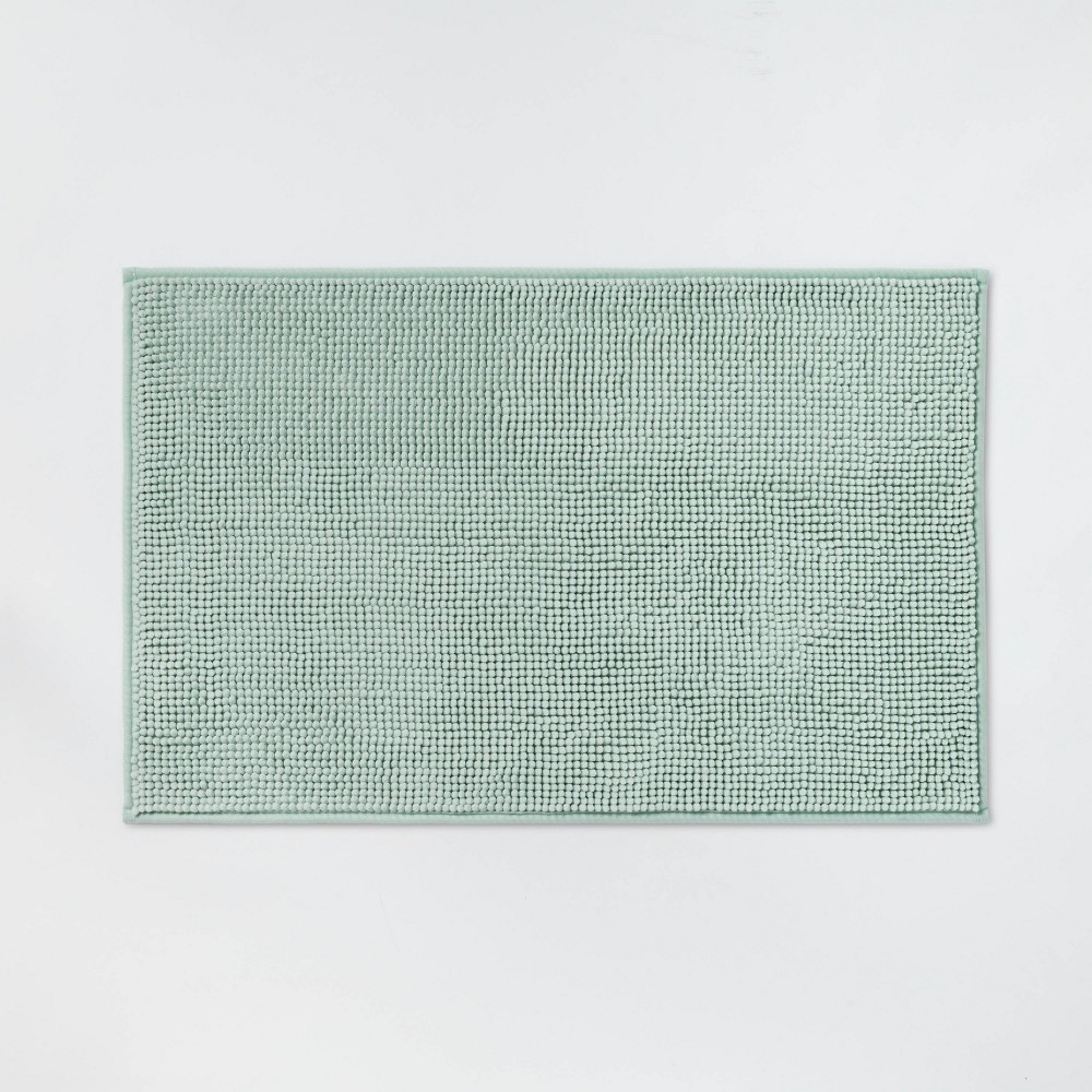 20inx32in Everyday Chenille Bath Rug Mint - Room Essentials™