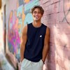 Dalix Ghost Embroidered Muscle Tank Cotton Soft Summer Mens - 3 of 4
