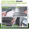 Aoibox Hard Bristle Crevice Cleaning Brush for Tight Spaces, Gap Scrub Brush, Bathroom Grout Brush, Thin Brush for Household Use, Kitchen Toilet Brush - 4 of 4