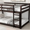 Robust Twin-over-Twin Loft Bed Made of Solid Wood and Rubberwood with Ladder, Highlighting Reinforced Slat Bed Foundations - image 4 of 4