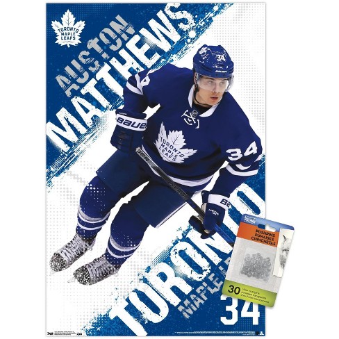 Trends International Nhl Toronto Maple Leafs - Mitch Marner 19 Unframed  Wall Poster Print Clear Push Pins Bundle 22.375 X 34 : Target
