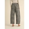 Women's Leopard Barrel Pants - MIOU MUSE - 2 of 3