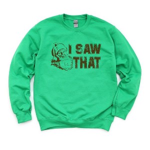 Simply Sage Market Women's Graphic Sweatshirt Distressed I Saw That - 1 of 3