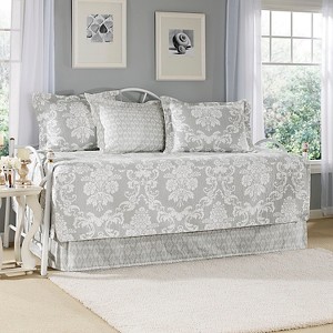 Laura Ashley Venetia 5 Piece Daybed Set - Gray (Daybed)