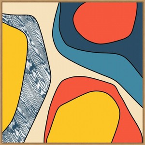 Amanti Art 30"x30" Wood by Trish Sierer Framed Canvas Wall Art Print : Modern Lithograph, Polystyrene Frame - 1 of 4