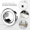 WOWOW 1.2 in. ABS Sink Basin Trim Overflow Cover Insert in Hole Round Caps in Brushed Nickel - 4 of 4