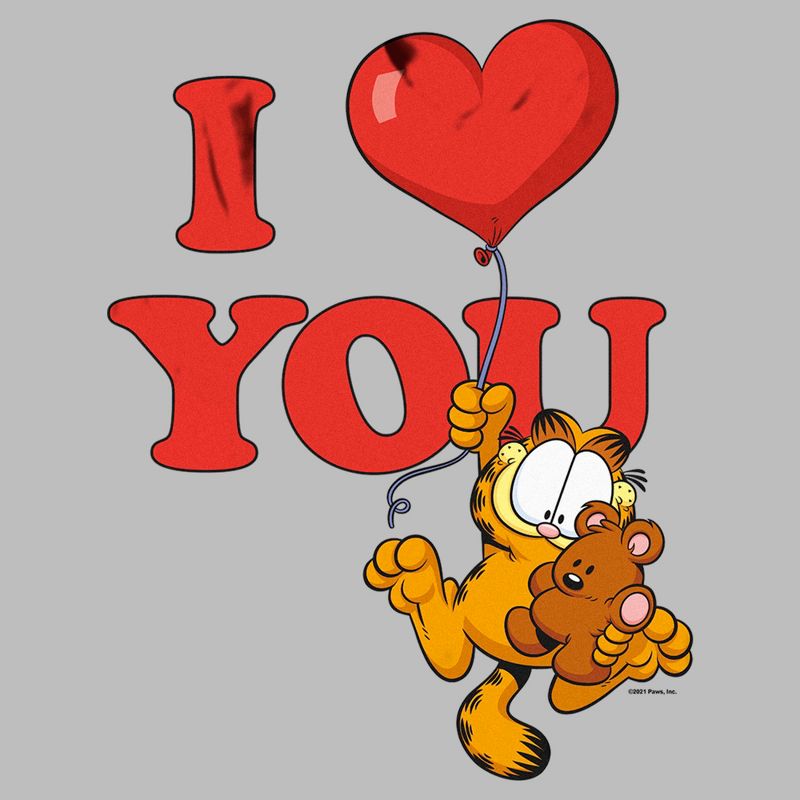 Men's Garfield I Heart You T-Shirt, 2 of 6
