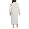 Lands' End Women's Cozy Plush Long Wrap Robe - 2 of 3