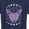 Women's - Instant Message - Cat With Crystals Short Sleeve Graphic T-Shirt - 2 of 4