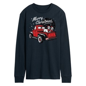Men's - Instant Message - Christmas Truck Long Sleeve Graphic T-Shirt - 1 of 4