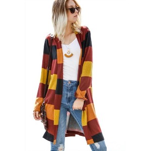 Women's 3 C's Striped Cardigan - My Story - 1 of 4