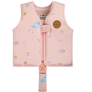 SARO 2025 UV UPF 50+ Swim Vest: Adjustable Flotation, Safety Clasp, Neoprene Comfort for Kids - 1 of 4