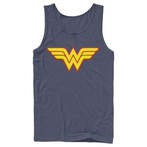 Men's Justice League Two Color Logo Tank Top - 1 of 3