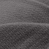 Whisper Organics, 100% Organic Woven Cotton Blanket, Breathable GOTS & Fairtrade Certified, Grey - 3 of 4